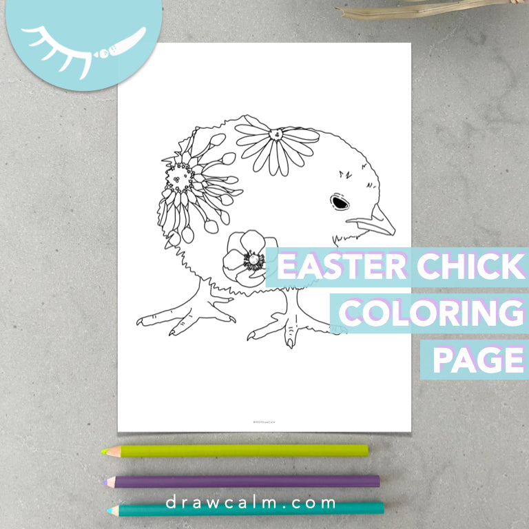 Chick Coloring Page