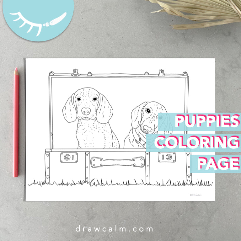 Realistic Dog Coloring Pages