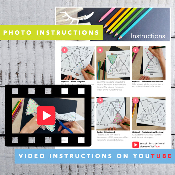 Christmas Math Activity │ Tree Paper Garland