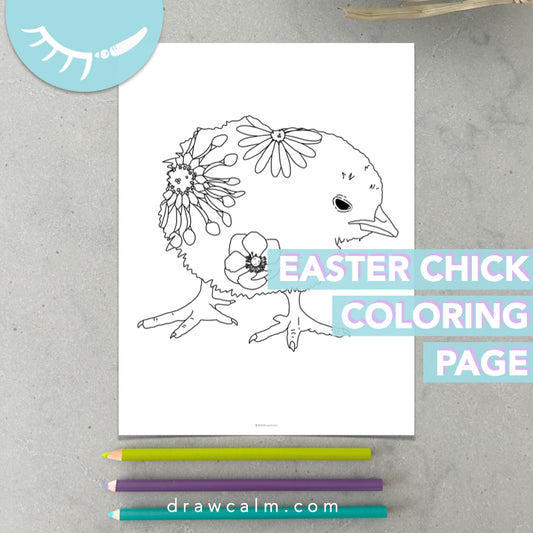 Chick Coloring Page