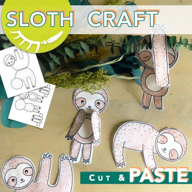 Christmas Ornament Printable │ Sloth Coloring Page