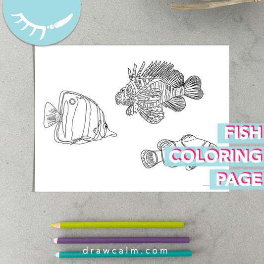 Coloring Page of Fish