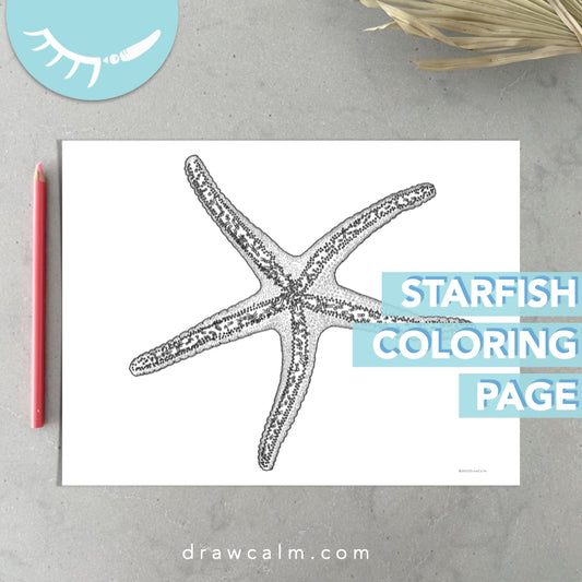 Starfish Coloring Page