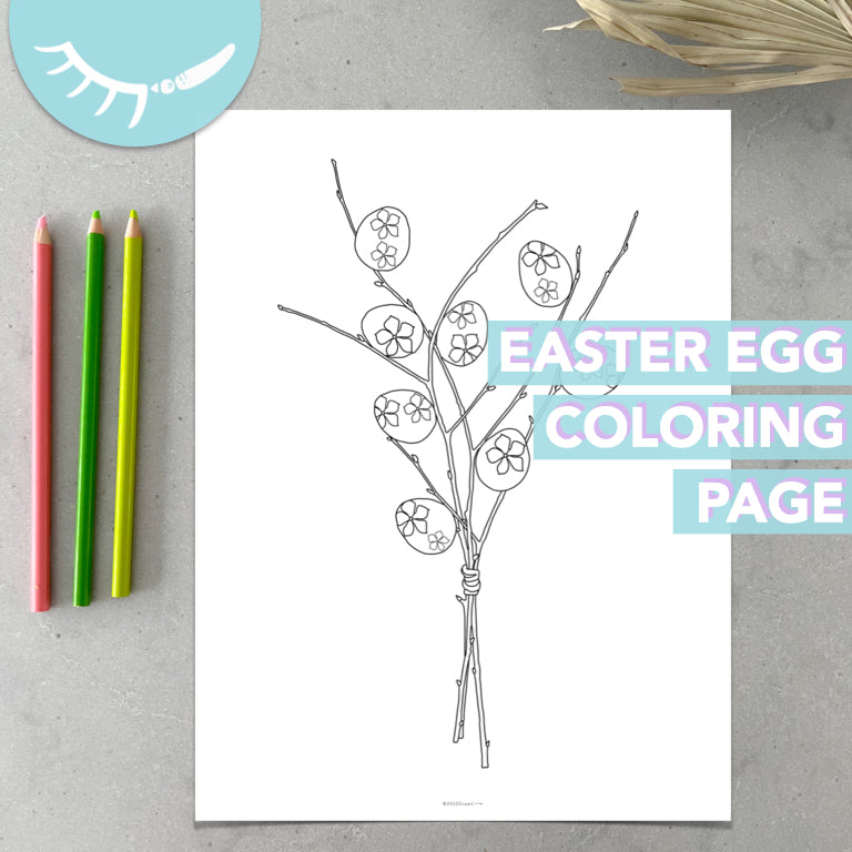 Easter Egg Coloring Page for Adults