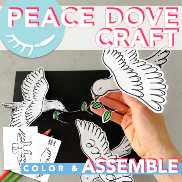 Dove of Peace Craft │ Coloring Pages Memorial Day