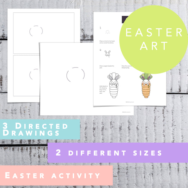 3 Easter Activities Kids │ Step by Step How to Draw a Bunny