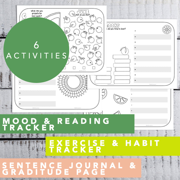 Printable Fitness Tracker │ Mood Tracker Printable