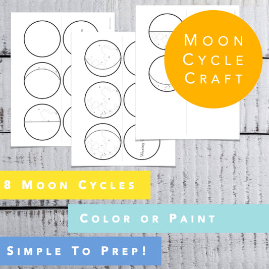 Moon Phases Craft ┃Lesson on Moon Phases