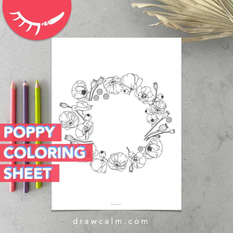 Poppy Coloring Sheet