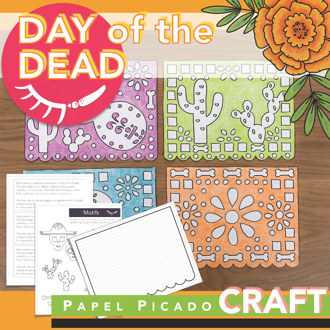 Day of the Dead Craft │The Day of the Dead Coloring Pages